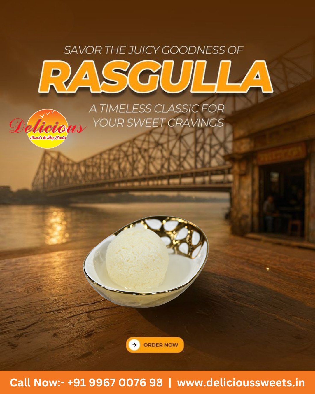 Delicious Sweets & Dry Fruits – Rasgulla 🤍✨