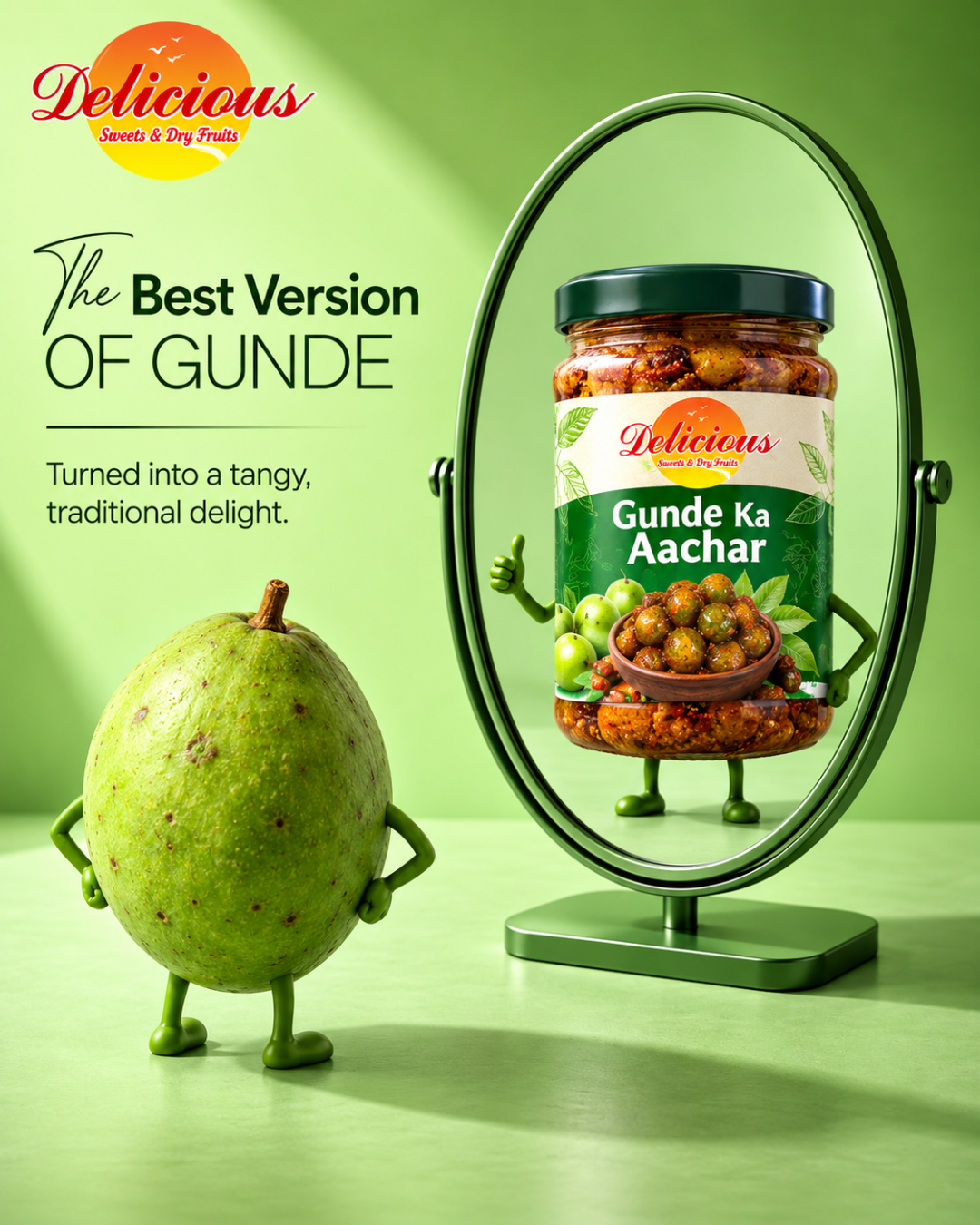 🥭 The Best Version of Gunde – Gunde Ka Aachar! 💚